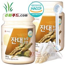 HACCP 식약처 인증 잔대 사삼 사포닌 베타카로틴 비타민 a 비타민c 칼륨 이눌린 잔대농축액 잔대농축분말 + 슈퍼푸드.com 연자육 티백