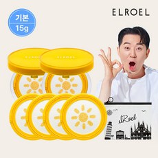 엘로엘 1초보정 파데프리 톤업 선쿠션 기본 본품 15g + 리필 15g 1세트 상품 이미지