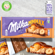 Milka M-Max молочный шоколад с цельным фундуком и карамелью, 300 г