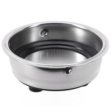 에스프레소 커피 머신용 재사용 가능 필터 스테인레스 스틸 스크린 필터 바구니 분말 51mm, Single cup, 1개