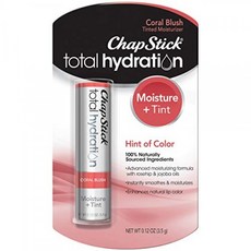 ChapStick 총 하이드 로션 + 틴트 코랄 브러시 틴 트립 밤 튜브 틴트 모이스춰 라이저 -0.12 온스, 단일상품, 단일상품