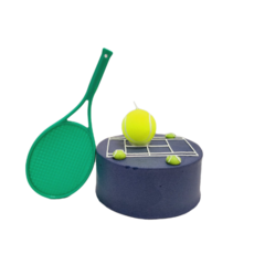 테니스공초 미니테니스채 한셋트 케이크 선물 답례품 생일초 파티초 특이한초