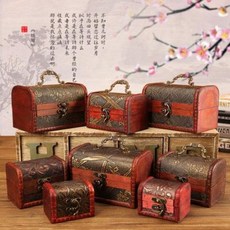 빈티지 선물포장박스 차이나 우드박스 수납함 가정용 액세서리 귀걸이 케이스 포장박스, 63 중호 밸러스트 우표형