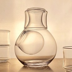 유리 술병 혼술 신혼부부 집들이 선물 쿨링 얼음 와인 양주 사케 소주 커플, 1개