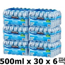 커클랜드 시그니춰 먹는 샘물 500ml x 30개 x 6팩 총 180개 코스트코 천연미네랄