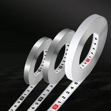 스테인리스강 작업대 눈금자 자체 접착 측정 접착식 후면 테이프 녹 방지 내구성, 없음, 3.Forward White 10MM - 1M, 1개