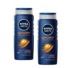 니베아 맨 스포츠 쓰리인원 샤워젤 남성올인원 바디워시 Nivea MEN Sport 3-IN-1 Shower Gel