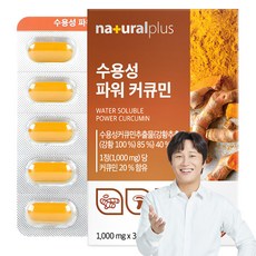 내츄럴플러스 수용성 파워 커큐민 30p, 30정, 1개 1개, 30정