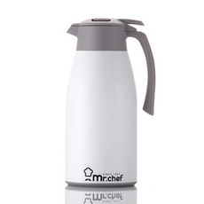 미스터셰프 고성능 진공보온보냉 주전자(2L) MR-CA2000W 화이트, 1개