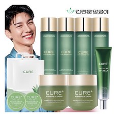 김정문알로에 [추석특집] 기초(토너+에멀전)2세트+큐어 인텐시브2X크림 2병+큐어3X크림+큐어미니2개 기초 풀세트, 단일상품, 기타, 기타