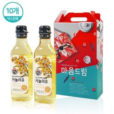 백설 마음드림 카놀라유 선물세트 명절선물 500mlX2P 10개 한박스 판매, 상세페이지 참조, 상세페이지 참조