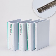 소호리빙 백색 3공 사다리 레더 바인더 A4 3cm 5cm 7cm 10cm, 1매, 사디리바인더 리필(20매)