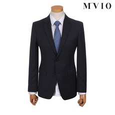 엠비오 엠비오 슬림핏 세번수 울 노턱 정장자켓(MKF6101A36P)_블루
