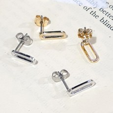 순금사각귀걸이