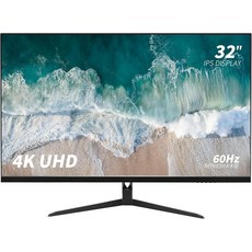 32인치 4K UHD (3840 x 2160) IPS 컴퓨터 모니터 가정 및 사무실용 60Hz USB-C 내장 스피커 VESA 호환 틸트 조절 가능한 스탠드 아이 세이버