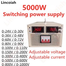 스위칭 전원 공급 장치 출력 전류 전압 조절식 AC-DC SMPS 5000W 24V 36V 48V 60V 72V 80V 150V 300V 400V 600V, 1개