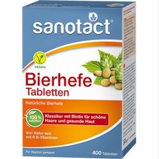 Sanotact 자노탁트 비어헤페 맥주효모 400정X2팩, 1팩