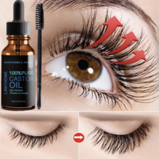 RESTFUL Organic Castor Oil for Eyelashes Eyebrows Hair Growth Skin & Face 10ml, 1개