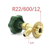 냉매 병 오프너 모든 병을 열 수 있음 분배 밸브 R12 R410a R600a R22 A/C, 1개