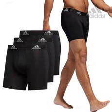 아디다스 스포츠 올 블랙 3장 박서 브리프 드로즈 사각팬티