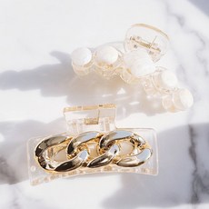 반머리헤어집게핀