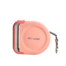 애완 동물 개 고양이 자동신축 밧줄, 핑크색, 1개