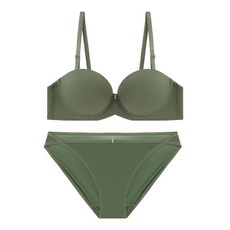 위크유 캔디팝 자연스러운 볼륨업 반컵 브라 팬티 세트