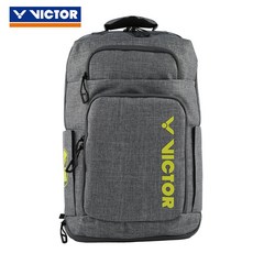 정품 VICTOR Victory 배드민턴 라켓 가방 어깨 3012 Victor 남녀 프로 스포츠 배낭, BR3012H 미디엄 그레이