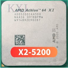 AMD Athlon 듀얼 코어 프로세서 AM2 데스크탑 CPU ADO5200IAA5DO 소켓 64 X2 5200 X2 5200 X25200 27GHz 65W 1M