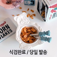 빈티지 베어볼 접시 예쁜접시 시리얼볼 요거트볼 국내 당일발송 식검완료 odda, 베어볼/버터, 1개