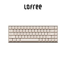 Lofree 로프리 무선 기계식 키보드 적축 블루투스5.0 3개 기기연결 68키 100키 PBT키캡 핫스왑 C-TYPE충전, 아이보리, 01 레트로 밀키베이지 68키 적축