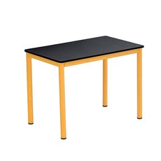 16피스 프리미엄 멀티 데스크 컴퓨터 책상 테이블, 블랙, 옐로우