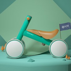 페달없는자전거 돌아기 두돌 아기세발자전거 밸런스 균형감각 미니바이크 3살 30개월 네살, 민트그린