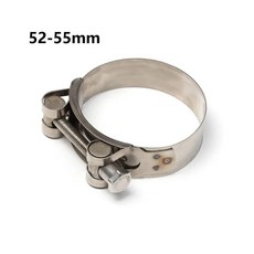 스테스 클램프 강화 호스 원형 공기 수도관 클립 패스너, 10 52-55mm