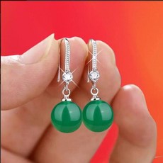 비취드롭귀걸이