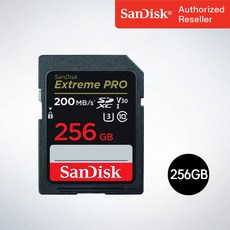 샌디스크 SD메모리카드 SDXC Extreme Pro 익스트림 프로 UHS I SDXXD 256GB 256기가