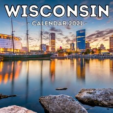 (영문도서) Wisconsin Calendar 2021: 16-Month Calendar Cute Gift Idea For Wisconsin State Lovers Women &... Paperback, Independently Published, English, 9798516721854