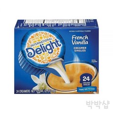인터내셔널 딜라이트 커피용 크리머 크림 프렌치 바닐라맛 24개입, 312ml, 1개입, 24개