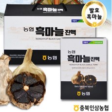 농협 흑마늘 진액 100% 국산 토종 발효흑마늘 흙마늘 즙 진액 흑마늘액기스 통흑마늘 파우치형 설선물 부모님선물 건강선물 흑마늘고 스틱 액상차 홍삼추출액 농축 효능 효과 프리미엄, 30포x2박스
