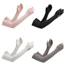 깔끔더하기 남성 여성 손가락 쿨토시 손등 팔토시, 2개, 화이트-여 2개, 화이트-여