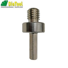 Diatool 1 pc 어댑터 m14 수나사 3/8 "육각 섕크 m14 드릴 코어 비트 연삭 디스크 전문 스틸