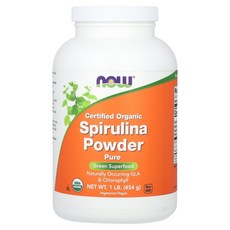 나우푸드 Now Foods Spirulina 스피루리나 분말 파우더 454g 1lb, 1개