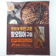 정화식품 맛있게 두번 구운 왕오징어구이, 200g, 2개