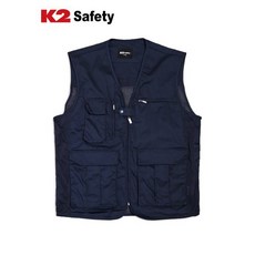 K2 Safety 21VE-601R (Navy) 메쉬조끼 사계절베스트 멀티포켓 멀티조끼 베스트 작업복 근무복 워크웨어 - 근무복조끼