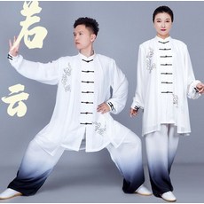 산과 작은 것이다 태극복 여성 권법 경기 퍼포먼스 샤랄라 유니폼 무술 코스튬의상 남자 하프기장