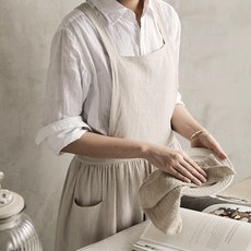 미스모네린넨앞치마