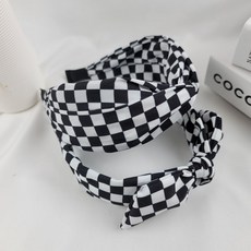 체커보드머리띠