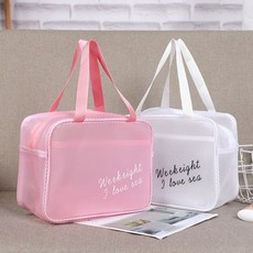 핫썸머 메쉬 비치백 다용도 멀티 목욕 수영가방 스윔백