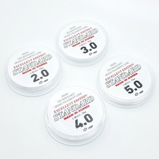 화비즈 국산 투명 무탄력 낚시줄 50m 200m (4 size) 비즈공예 재료, 2호50M