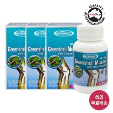 마더네스트 호주직구 기내면세점 초록홍합 위드 글루코사민 1500mg 60정X3 뉴질랜드 초록입홍합 관절건강식품 (사은품증정), 1박스, 180정